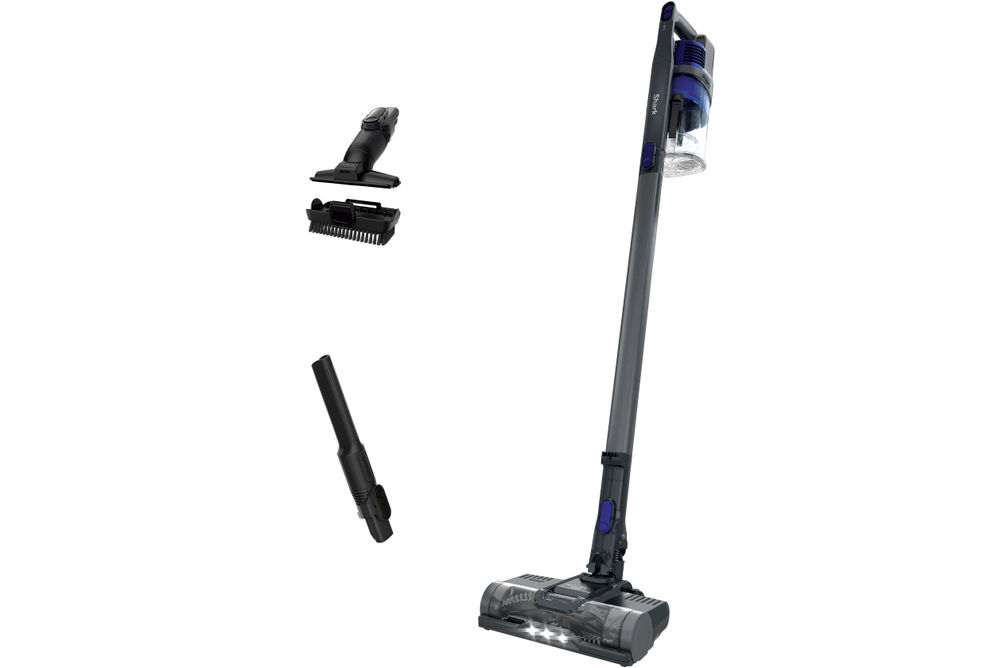 Shark - Pet Cordless Stick Vacuum with XL Dust Cup, LED Headlights - Blue Iris