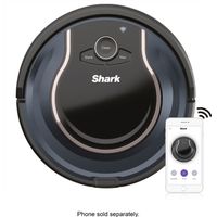 Shark - ION Robot RV761, Wi-Fi Connected, Robot Vacuum with Multi-Surface Cleaning - Black/Navy Blu