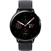 Samsung - Galaxy Watch Active2 Smartwatch 44mm Stainless Steel LTE (Unlocked) - Black