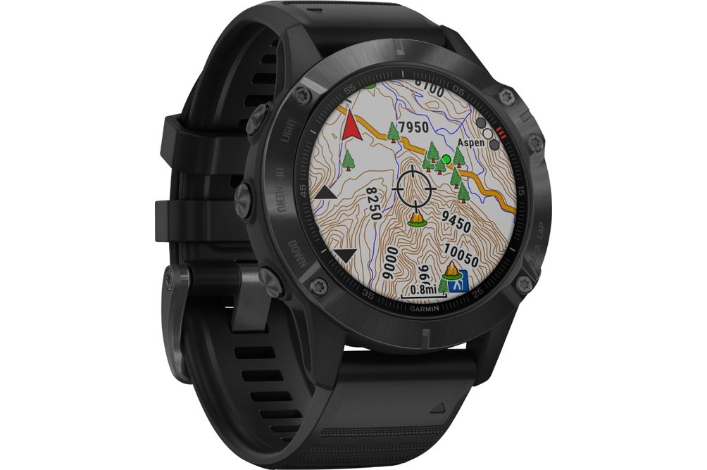 Garmin - fnix 6 Pro GPS Smartwatch 47mm Fiber-Reinforced Polymer - Black