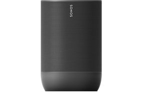 Sonos - Move Smart Portable Wi-Fi and Bluetooth Speaker with Alexa and Google Assistant - Black