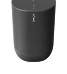 Sonos - Move Smart Portable Wi-Fi and Bluetooth Speaker with Alexa and Google Assistant - Black