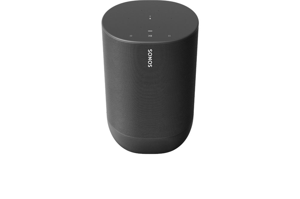 Sonos - Move Smart Portable Wi-Fi and Bluetooth Speaker with Alexa and Google Assistant - Black