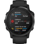 Garmin - fnix 6S Pro GPS Smartwatch 42mm Fiber-Reinforced Polymer - Black