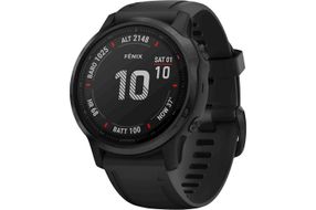 Garmin - fnix 6S Pro GPS Smartwatch 42mm Fiber-Reinforced Polymer - Black