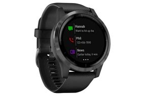 Garmin - vvoactive 4 GPS Smartwatch 45mm Fiber-Reinforced Polymer - Slate