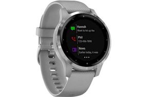 Garmin - vvoactive 4S GPS Smartwatch 40mm Fiber-Reinforced Polymer - Silver
