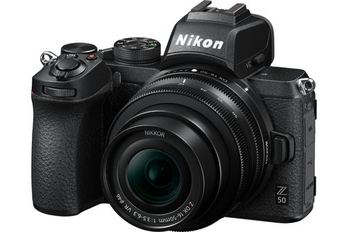 Nikon - Z50 Mirrorless 4K Video Camera with NIKKOR Z DX 16-50mm f/3.5-6.3 VR Lens - Black