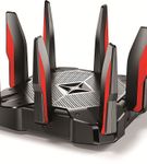 TP-Link - Archer AX11000 Tri-Band Wi-Fi 6 Router - Black/Red