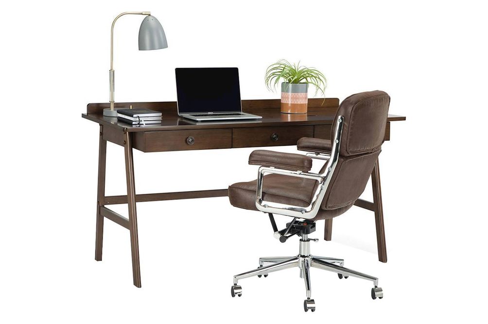 Simpli Home - Rylie SOLID WOOD Transitional 60 inch Wide Desk in - Natural Aged Brown