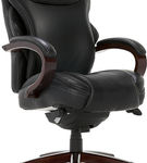 La-Z-Boy - 5-Pointed Star Wood and Steel Executive Chair - Black