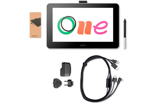 Wacom - One - Drawing Tablet with Screen, 13.3