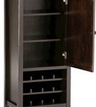 Simpli Home - Amherst High Storage Wine Rack - Hickory Brown