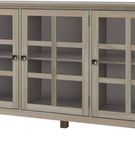 Simpli Home - Acadian SOLID WOOD 62 inch Wide Transitional Wide Storage Cabinet in Distressed Grey