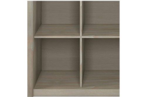 Simpli Home - Artisan Contemporary Wood 9-Shelf Bookcase - Distressed Gray