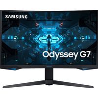 Samsung - Odyssey G7 27" LED Curved QHD FreeSync and G-SYNC Compatible Monitor with HDR (DisplayPor