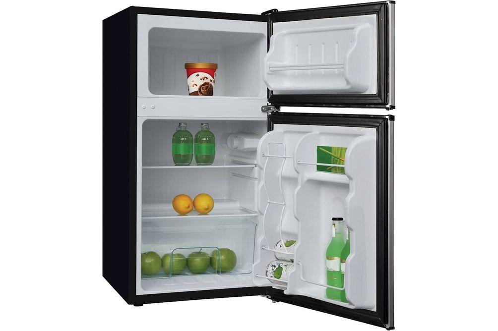 Thomson - 3.2 Cu. Ft. Mini Fridge - Stainless Steel