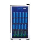 Danby - 117-Can Beverage Cooler - Stainless steel
