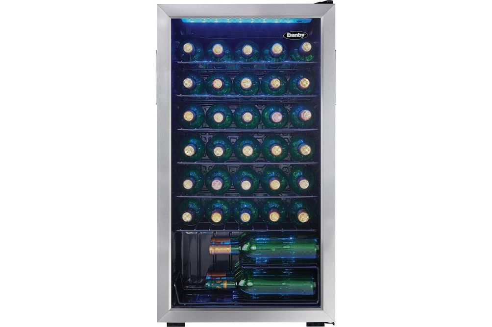 Danby - 36-Bottle Wine Cooler - Stainless Steel