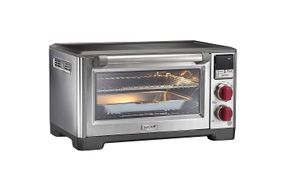 Wolf Gourmet - Toaster Oven - Stainless Steel/Red Knob