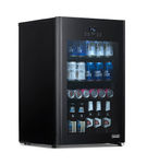 NewAir - 125-Can Beverage Cooler with Glass Door, Party and Turbo Modes, Cools to 23F, Digital Cont