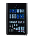 NewAir - 125-Can Beverage Cooler with Glass Door, Party and Turbo Modes, Cools to 23F, Digital Cont