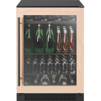 Zephyr - Presrv 24 in. 7-Bottle and 112-Can Single Zone Panel-Ready Beverage Cooler - Stainless Ste