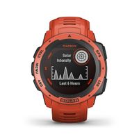 Garmin - Instinct Solar Smartwatch 45mm Fiber-Reinforced Polymer - Flame Red