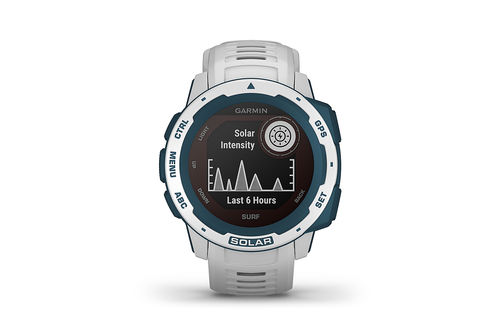 Garmin - Instinct Solar Surf GPS Smartwatch 45mm Fiber-Reinforced Polymer - Cloudbreak