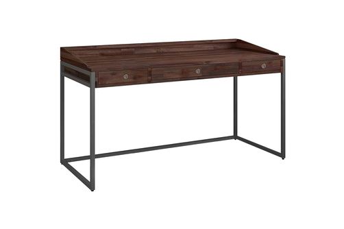 Simpli Home - Ralston Rectangular Modern Industrial Solid Acacia Wood 2-Drawer Table - Distressed C
