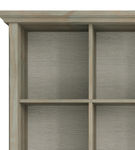 Simpli Home - Acadian Rustic Wood 12-Shelf Bookcase - Distressed Gray