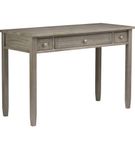 Simpli Home - Warm Shaker SOLID WOOD Transitional 48 inch Wide Writing Office Desk in Distressed Gr