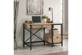 Sauder - Steel River Desk - Milled Mesquite