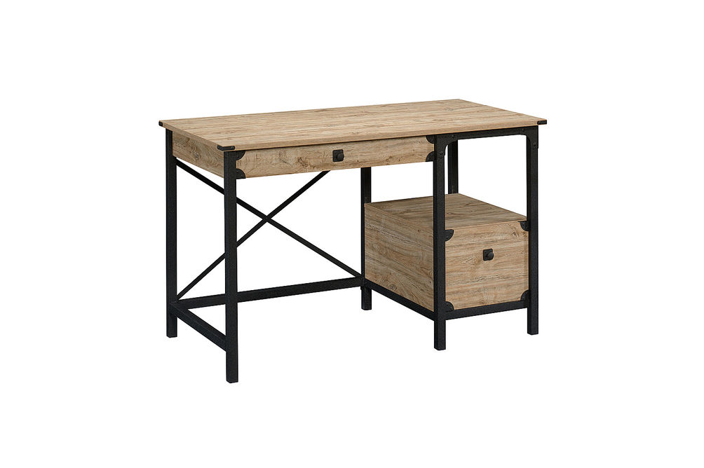 Sauder - Steel River Desk - Milled Mesquite