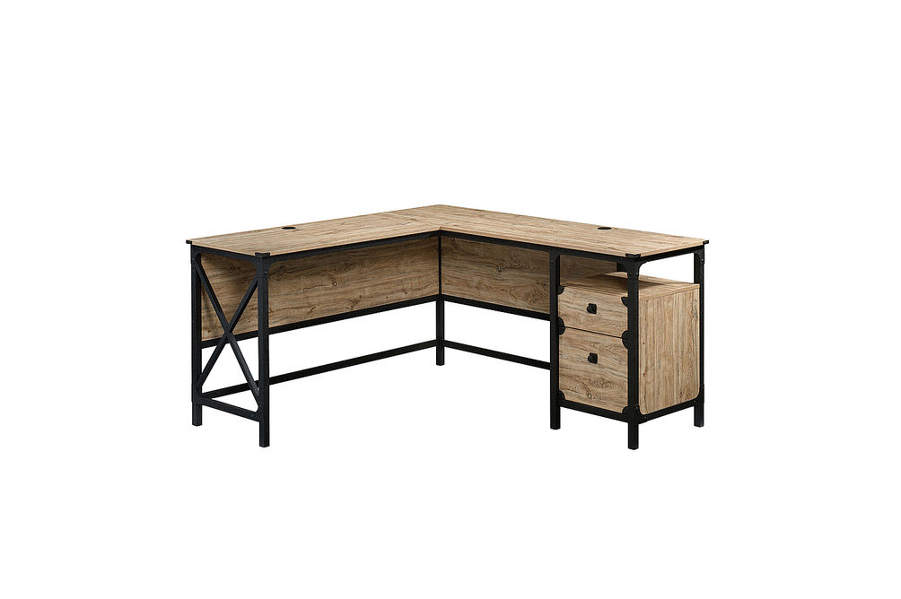 Sauder - Steel River L-Desk - Milled Mesquite