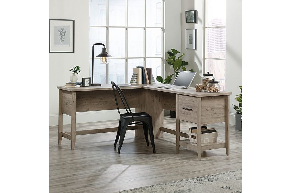 Sauder - Summit Station L-Desk - Laurel Oak