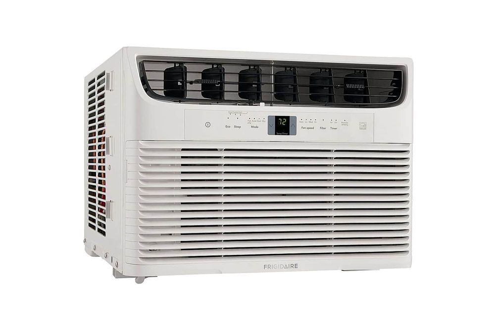 Frigidaire - Energy Star 450 sq ft Window-Mounted Compact Air Conditioner - White