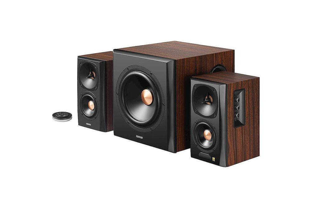 Edifier - S360DB Bookshelf Speaker & Wireless Subwoofer, Computer Speakers - Bluetooth v4.1 aptX Wi