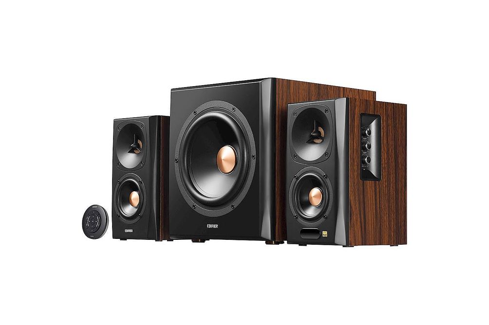 Edifier - S360DB Bookshelf Speaker & Wireless Subwoofer, Computer Speakers - Bluetooth v4.1 aptX Wi