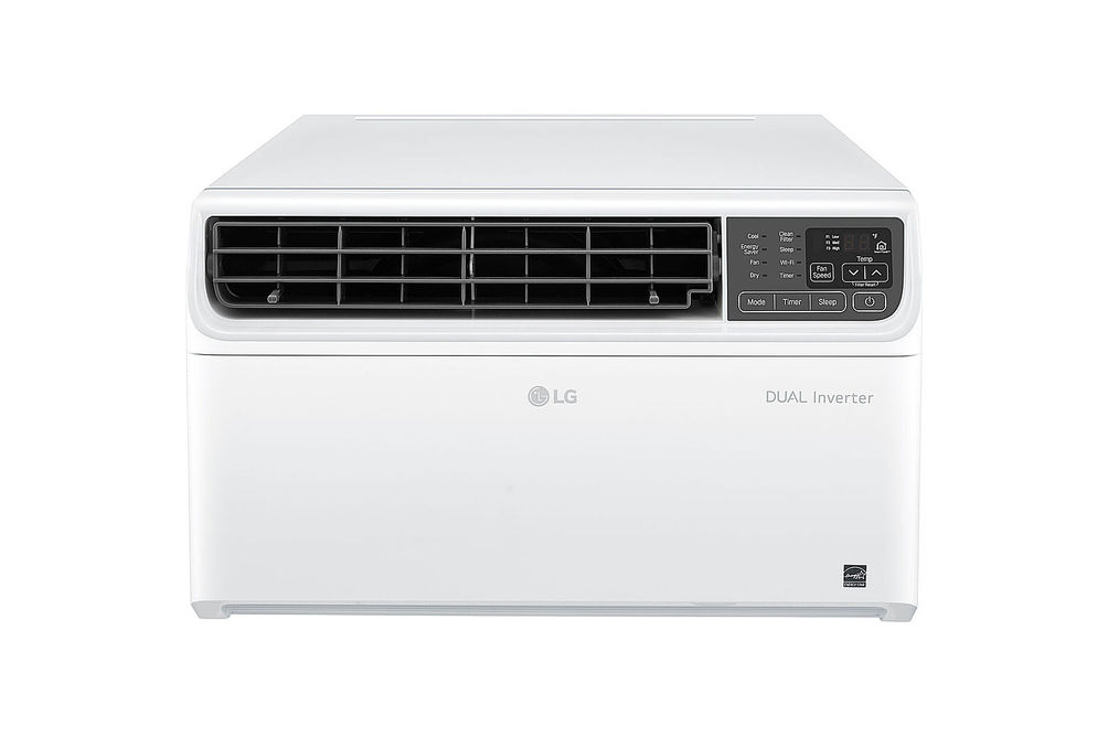 LG - Energy Star 9,500 BTU 115V Dual Inverter Window Air Conditioner with Wi-Fi Control - White