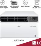 LG - Energy Star 9,500 BTU 115V Dual Inverter Window Air Conditioner with Wi-Fi Control - White