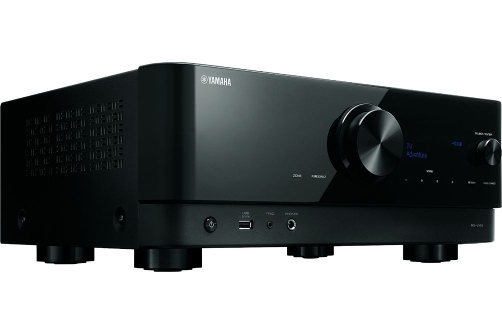 Yamaha - RX-V4A 5.2-channel AV Receiver with 8K HDMI and MusicCast - Black