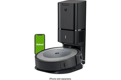 iRobot - Roomba i3+ EVO (3550) Wi-Fi Connected Self Emptying Robot Vacuum - Neutral