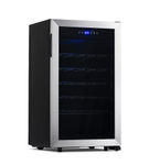 NewAir - Freestanding 33 Bottle Compressor Wine Fridge, Adjustable Racks , Exterior Digital Thermos