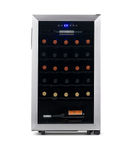 NewAir - Freestanding 33 Bottle Compressor Wine Fridge, Adjustable Racks , Exterior Digital Thermos