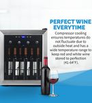 NewAir - Freestanding 16 Bottle Compressor Wine Fridge - Stainless Steel