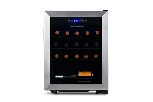 NewAir - Freestanding 23 Bottle Compressor Wine Fridge, Adjustable Racks, Exterior Digital Thermost