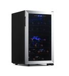 NewAir - Freestanding 43 Bottle Dual Zone Compressor Wine Fridge - Stainless Steel