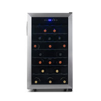 NewAir - Freestanding 50 Bottle Compressor Wine Fridge, Adjustable Racks , Exterior Digital Thermos