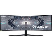 Samsung - Odyssey 49 1000R Curved Dual QHD 240Hz 1ms FreeSync & G-Sync Gaming Monitor - Black